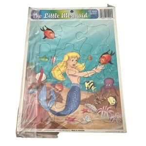 Lot of 5 Childrens 12 Piece Puzzles - 3 Vintage Disney 1 Disney‎ Princess Puzzle